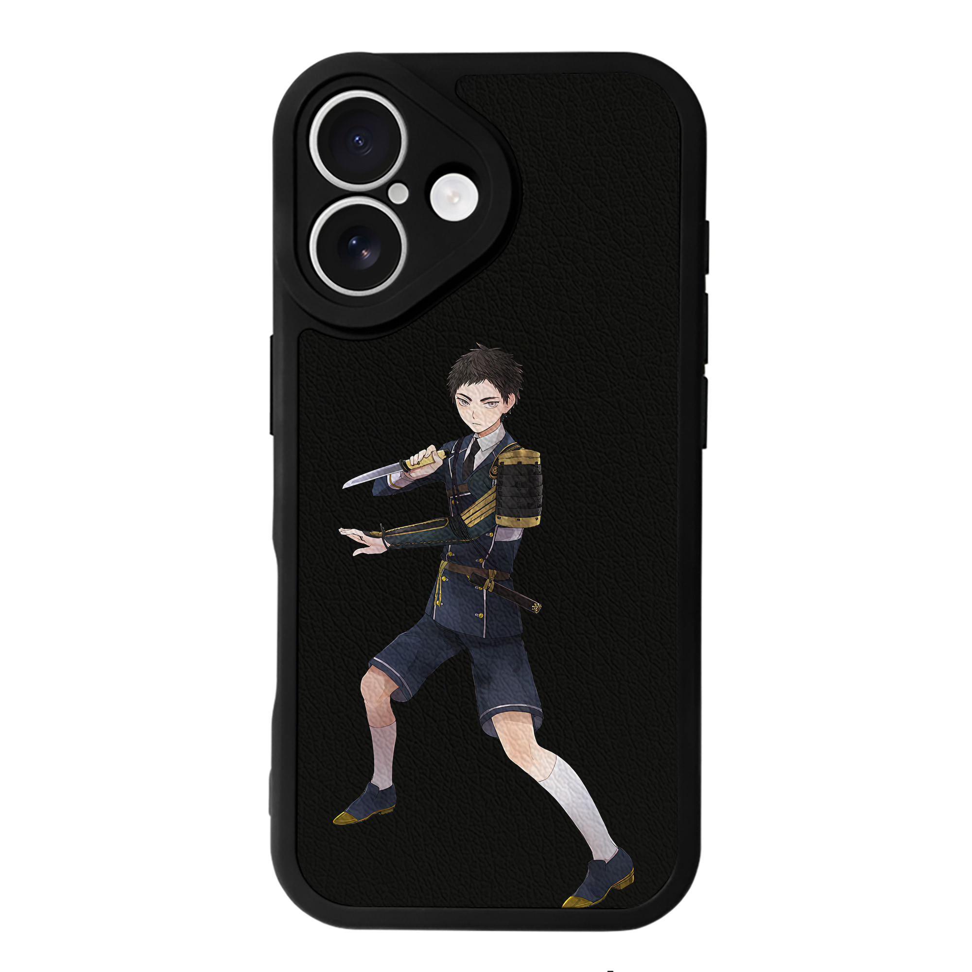 （画像用） 刀剣乱舞 Touken Ranbu 【iPhone 16シリーズ対応】シリコンスマホケース（レザー調） 材質：シリコン